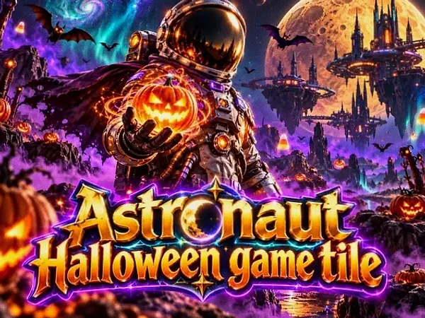 Astronaut Halloween game tile at Spinfever
