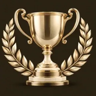Gold trophy cup — Spinfever