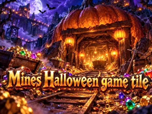 Mines Halloween game tile at Spinfever