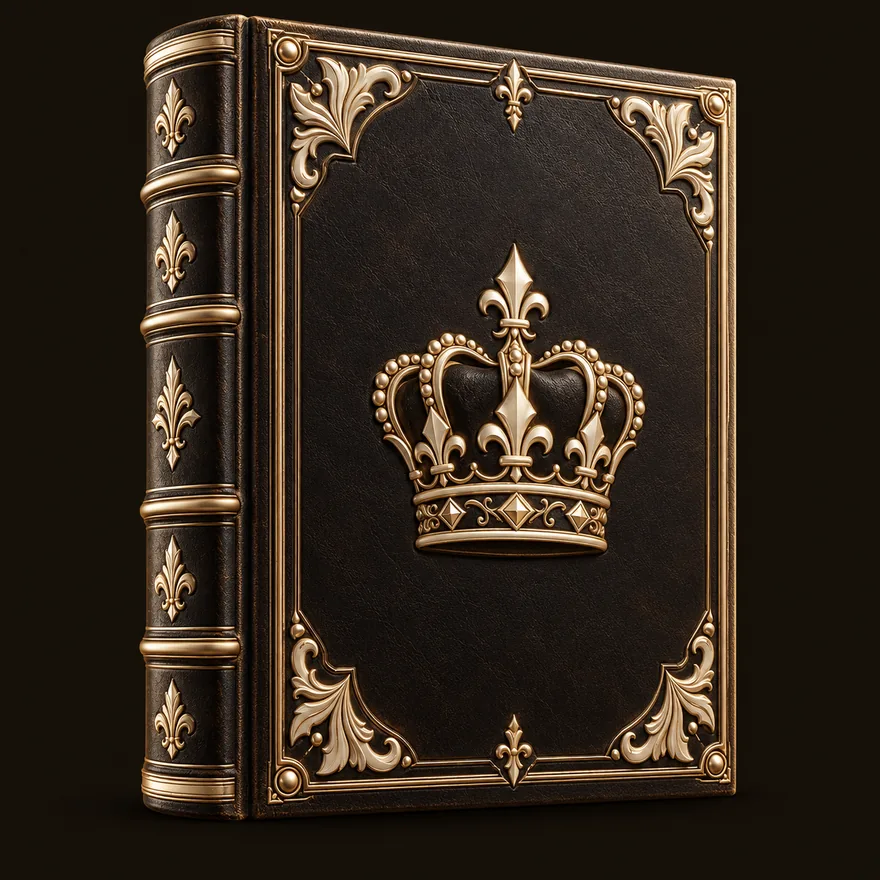 Ornate royal book — Spinfever