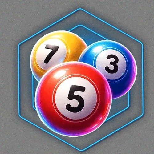 Numbered bingo balls
