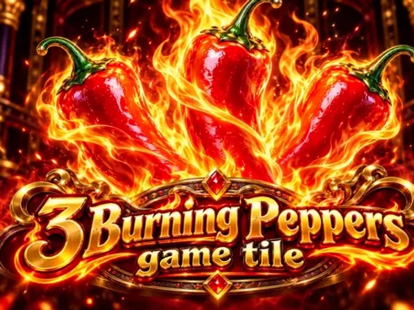 3 Burning Peppers game tile at Spinfever