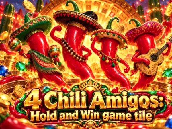 4 Chili Amigos: Hold and Win game tile at Spinfever
