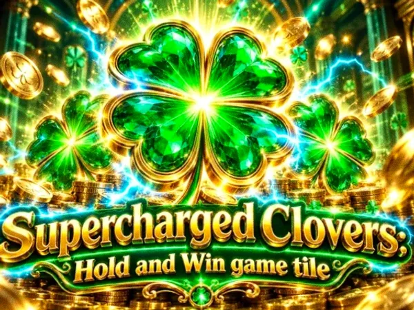 Supercharged Clovers: Hold and Win game tile at Spinfever
